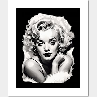 Marilyn Monroe Illustration Fanart Posters and Art